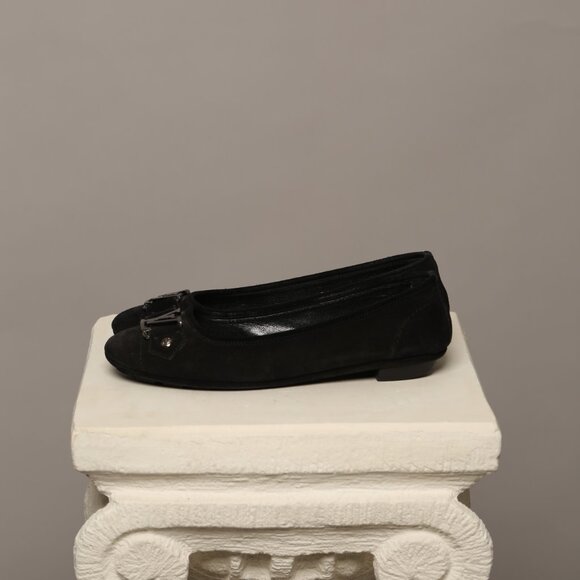LOUIS VUITTON Suede Leather Ballet Flats - Picture 7 of 9